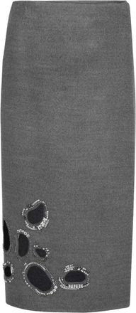 Fabiana Filippi Rok verfraaid met pailletten - Grijs