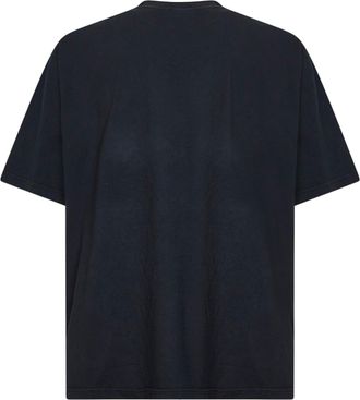 Balenciaga Mens T-Shirt Blue Cotton T-Shirts And Polos