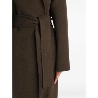Khaite Wool Melange Coat - Brown