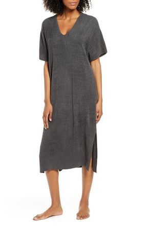 Barefoot Dreams Cozychic Ultra Lite Caftan in Carbon at Nordstrom