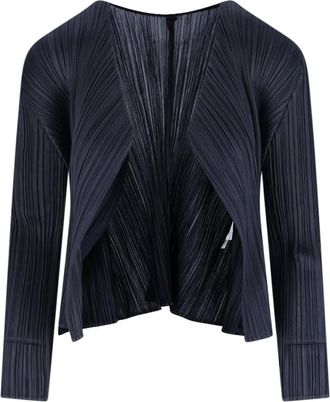 Pleats Please Issey Miyake Pleated Cardigan