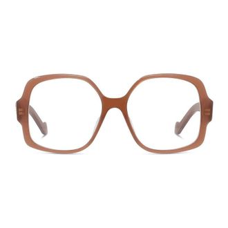 Loewe LW50051I066 Oversized Acetate Eyeglasses - Brown