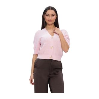 Notre-V Nv-Hidy Knit Sweater - Dames - Vesten - Roze - L - Truien & Vesten