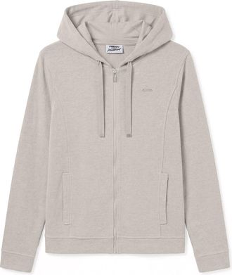 Freddy Felpa donna con cappuccio e full zip effetto tricot