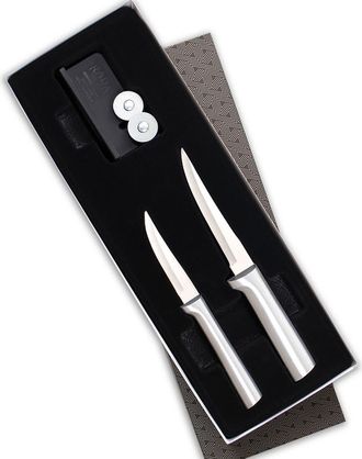 Rada 2 Piece Paring Knife Set with Sharpener and Gift Box in Silver at Nordstrom