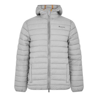 Aquascutum Mens Logo Puffer Jacket (Grey) - Size X-Large