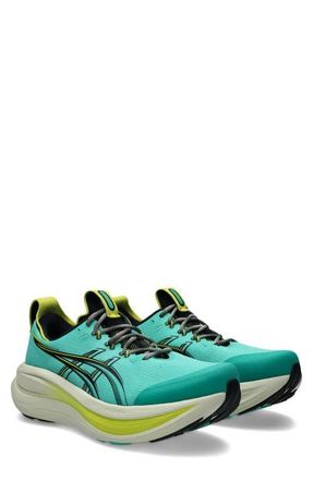 Asics GEL-NIMBUS 28 TR Trail Running Shoe in Aurora Green/black at Nordstrom, Size 11.5