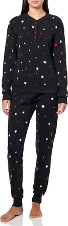 PJ Salvage Winter Pajama 4-Piece Gift Set In Black