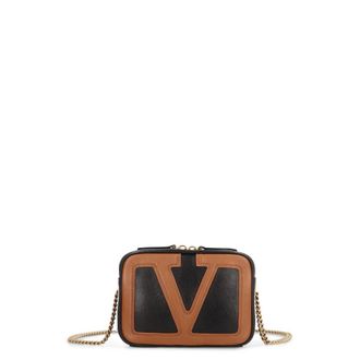 Valentino Garavani Vltn Leather Shoulder Bag - female - Valentino Garavani - Cross Body Bags - Black - ONE SIZE - Bags