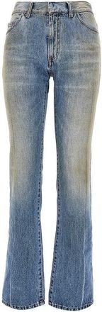 Maison Margiela Used-effect straight leg jeans Woman 27