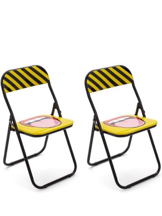 Seletti Gewatteerde stoel - Zwart