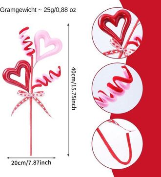 OEM 3 Piezas, Bayas De Acebo Artificiales, Adorno De Bayas, Decoraci&oacute;n Para El D&iacute;a De San Valent&iacute;n, Bodas, Pedidas De Mano, Etc, 40x20 Cm, Rojo