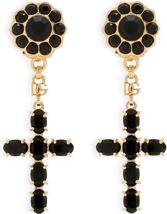 Dolce & Gabbana Cross Pendant Clip-on Earrings