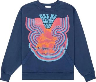 Rhude Felpa con stampa - Blu