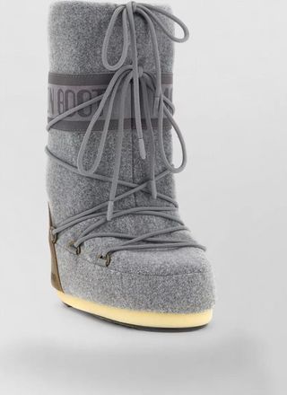 Moon Boot leather snow boots