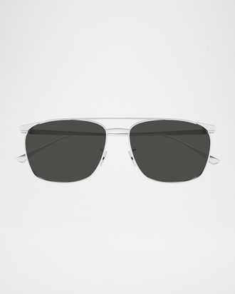Saint Laurent Men & apos;s SL 796 Vincent Metal Aviator Sunglasses