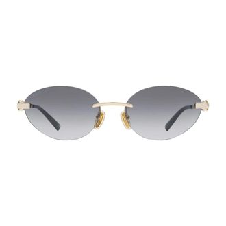 Gucci Sunglasses, female, Yellow, Size: 58 MM Gg2051S Frameless Oval Sunglasses