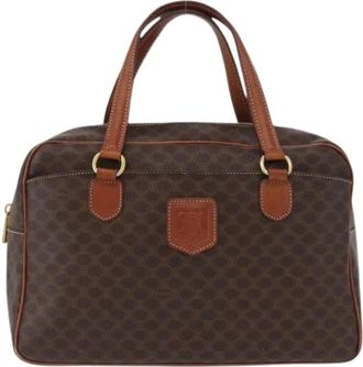 Celine Pre-owned Vintage Macadam Handtas - Dames - Vintage Handtas - Bruin - ONE Size - Vintage