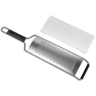 Kuhn Rikon Essential Fine Grater with Ultra-Sharp Stainless Steel Blade for Cheese, Citrus Zest, & Spices in Silver at Nordstrom