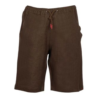 Kiton Casual Shorts, male, Brown, Size: 2XL Short Pants