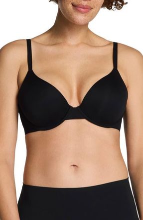 Spanx Underwire Push-Up Spacer Bra in Very Black at Nordstrom, Size 34Ddd