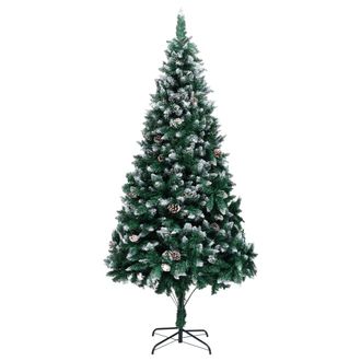 vidaXL &Aacute;rbol De Navidad Artificial Con Pi&ntilde;as Y Nieve Blanca 210 Cm Vidaxl