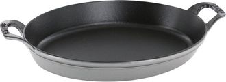 Staub Cast Iron 14.5-inch X 11.2-inch Oval Baking Dish