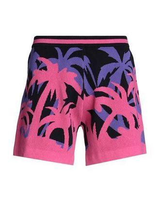 8 by YOOX HAWAIIAN JACQUARD COTTON SHORTS