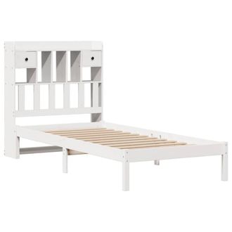 Berkfield Home Decorative Bookcase Bed without Mattress White 90x190 cm Single S
