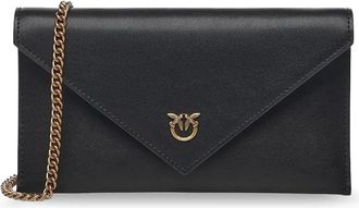 Pinko Clutches, female, Black, Size: ONE SIZE Flat Purse Mini