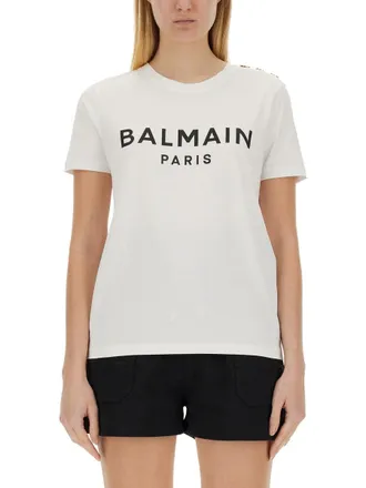 Balmain T Shirt With Logo