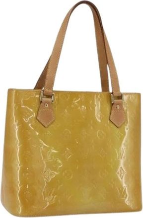 Louis Vuitton Pre-owned Tote Bags, female, Beige, Size: ONE SIZE Pre-owned Vintage Patent Leather Tote