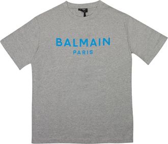 Balmain T-shirt con stampa - Grigio
