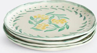 La Redoute Interieurs Set van 4 platte borden in aardewerk, Capria