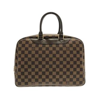 Louis Vuitton Pre-owned Deauville Handtas - Dames - Pre-owned - Bruin - Maat: ONE Size
