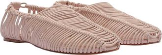 Farm Rio Macrame Leather Ballerina Flat