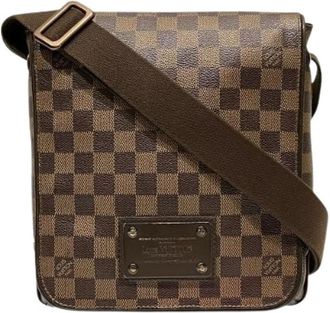 Louis Vuitton Pre-owned Cross Body Bags, male, Brown, Size: ONE SIZE Pre-owned Damier Shoulder Bag