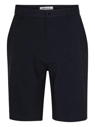 Henrik Vibskov Shorts met paspelzak - Blauw