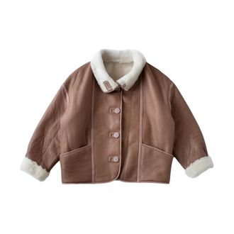 Just things we like Faux Fur & Shearling Jackets, female, Brown, M, Nana Reversible Shearling Jacket