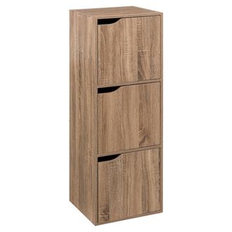 5five Simply Smart 5five Simply Smart - Five Estanter&iacute;a 3 Cajas 3 Con Puertas Natural, 34,4x32x100,5 Cm - Beige - Beige