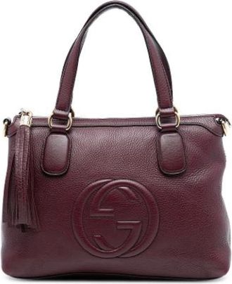 Gucci Pre-owned Handbags, female, Red, Size: ONE SIZE Pre-owned Vintage Handbag