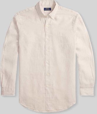 Polo Ralph Lauren Regular Fit Freizeithemd aus reinem Leinen in Beige, Gr&ouml;&szlig;e XXL