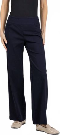Elliott Lauren Control Stretch Wide Leg Pants In Navy