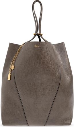 Chlo&eacute; Bag Spin - Dames - Shoppers - Groen - ONE Size - Leer - Tassen
