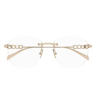 Gucci Optical Frame - unisex - Brillen - Geel - 54 MM - Accessoires