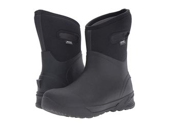 Bogs Bozeman Mid Boots Mens Waterproof Boots Black : 11 D - Medium, Rubber