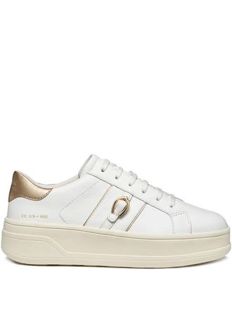 Geox Spherica Ecub buckle detail trainers - White