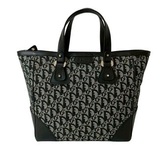 Dior Pre-owned Womens Diorissimo Trotter Canvas Zip Tote - Black Textile - One Size