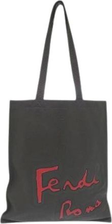 Fendi Pre-owned Tote Bags, female, Gray, Size: ONE SIZE Pre-owned Vintage Tote Bag