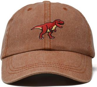 Dalix T Rex Dad Cap in Washed Orange at Nordstrom